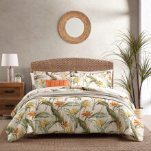 Tommy Bahama - Juego de edredσn Queen Ropa de Cama Reversible de algodσn con Fundas a Juego y Almohadas adicionales Juego de Cama sϊper Suave (Av