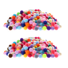 1 beutel flauschige stoffbälle, diy-material für hüte,