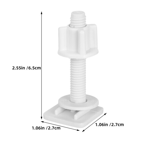 20 kunststoff toiletten-sitz- mit muttern, einfach montierbar 2