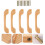 5er-pack küchenschrank- massivem holz mit 10 3