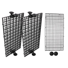 1Set Schwarz PVC Fischbecken Trenngitter Aquarium Isolationsplatte