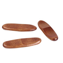6 Natürliche Holz Essstäbchen Und Gabelablage