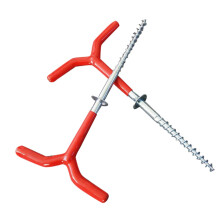 Fishing Tent Bracket Holder 2-Piece Spiral Stake Set for Camping Tents Outdoor Beach Use