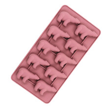 10 Fächer Eiskugel Form Silikon Mit Deckel Pink