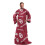 NORTHWEST NCAA Oklahoma Toss Silk Touch Comoda coperta con maniche 48"" x 71"""" 1