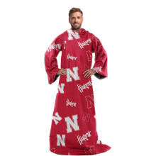 NORTHWEST NCAA Nebraska Toss Silk Touch Comfy Throw med ?rmer 48"""" x 71""""