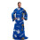 NORTHWEST NCAA Kentucky Toss Silk Touch Comoda coperta con maniche 48"" x 71"" 1