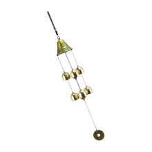 1 stück vintage fengshui windspiel, windlicht, türanhänger, bronze