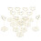 12 Für Memo Clips Halter Golden 1