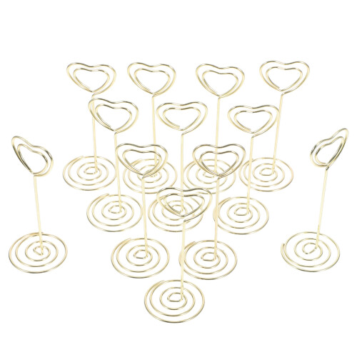 12 Für Memo Clips Halter Golden