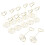 12 Für Memo Clips Halter Golden 9