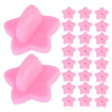 200 gummipin-verriegelungsrückteile sternform für anstecknadeln