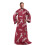 NORTHWEST NCAA Alabama Toss Silk Touch Comoda coperta con maniche 48"" x 71"" 1