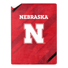 NORTHWEST NCAA Silk Touch Sherpa Throw Blanket 60X80 Nebraska Cornhuskers
