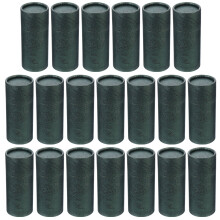 20 ölfaschen-papierzylinder-verpackungen braunem papier