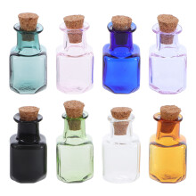 8er-set mini- glasflaschen mit für diy, basteln, party