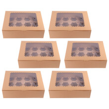 6 Stk. Cupcake Behälter Cupcake Boxen Für Muffin Und Brownie