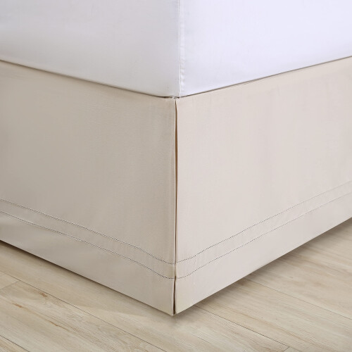 Tommy Bahama Tommy Bahama Sängkjol i Solid Bomull, Designer Heminredning, Queen, Beige 2