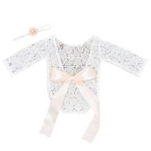 2 stirnband schleife spitze baby fotooutfit für säugling