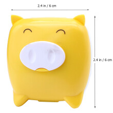 2Stk Cartoon Lens Case Gelb Kontaktlinsen Aufbewahrungsbox Tragbar