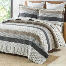 PANGUSHAN 100% bavlnen prikrvka King Size Patchwork King Quilt Sada povlecen Prehozy Farmhouse Lehk prikrvka Oboustrann prikrvka Bl/Hned/e