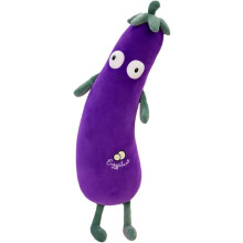 JOSON Paarse Grote Simulatie Mr. Eggplant Knuffel Kussen (19.8inch(50 cm))