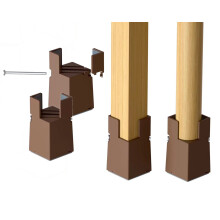 Sephyroth Lot de 4 rehausseurs de lit rglables pour meubles avec pince vis, pour table, bureau, chaise, 5,1 cm, adapts aux pieds carrs/ronds
