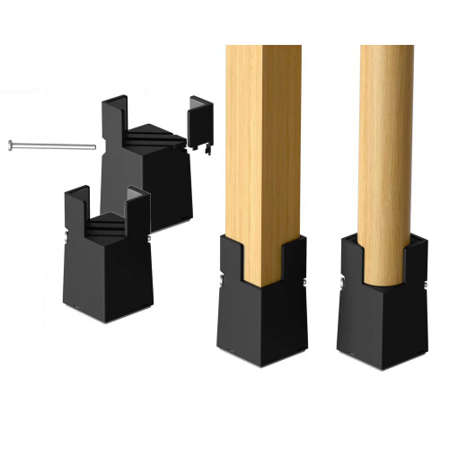 Elevadores de muebles ajustables, paquete de 4 elevadores de cama ajustables con abrazadera de tornillo, mesas de sofα resistentes, elevadores de