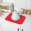 Wave Isoliermatte Teller Tasse Halter Ablaufbehälter Rot 7