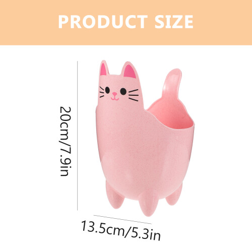 kleiner schreibtisch-müllbehälter mit katzen-design 1