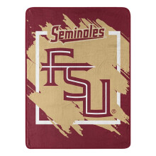 NORTHWEST ENTERPRISES NCAA 46x60 Dimensional Design Micro Raschel Throw Blanket (Florida State Seminoles)
