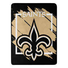 NORTHWEST ENTERPRISES NFL 46x60 Dimensional Design Micro Raschel berwurfdecke (New Orleans Saints)