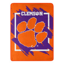 NORTHWEST ENTERPRISES NCAA 46x60 Dimensional Design Micro Raschel berwurfdecke (Clemson Tigers)