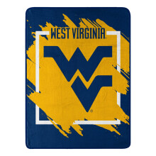 NORTHWEST ENTERPRISES NCAA 46x60 Dimensional Design Micro Raschel Throw Blanket (West Virginia Mountaineers)