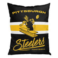 NORTHWEST Oficjalna NFL Pittsburgh Steelers Nostalgiczna dumna poduszka dekoracyjna Kolory zespołu 15 ""x 12""