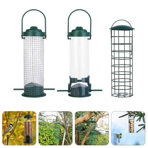 3Stk. Vogelfutterbehälter Für Außen, Hängender Futtertisch, Garten 1