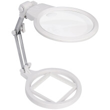vergrößerungsglas mit licht und stativ, faltbare tischlupe