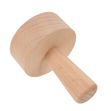 Tart Press Werkzeug: Holz Eier Tart Stampfer Antihaft Rund