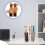 2 einfache holzbuchstützen mit hundedesign, 8