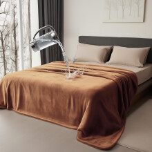 Bedding Aid Waterproof Throw Blanket Ultra-Soft Water Resistant Water Proof Stain Proof Leakproof & Spill-Proof Flannel Throw (Velvet Brown & Tw