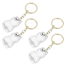 12 Transparenter Hundehaar Halter Schlüsselanhänger Verbindung