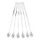 6- . -Rührspoon-Set, 32 cm, für Getränke & Eiscreme 8