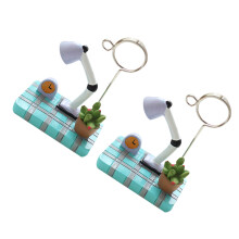 2 mini tischleuchte mit notizklammer und bonsai-clip,