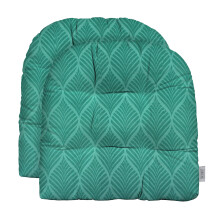 RSH DECOR: bojtos U-alak fonott lsprna 2 db-os kszlet | 19 x 19 | Minden idojrsra alkalmas fonott szvet | Vzll | Kltri szkprnk terasz