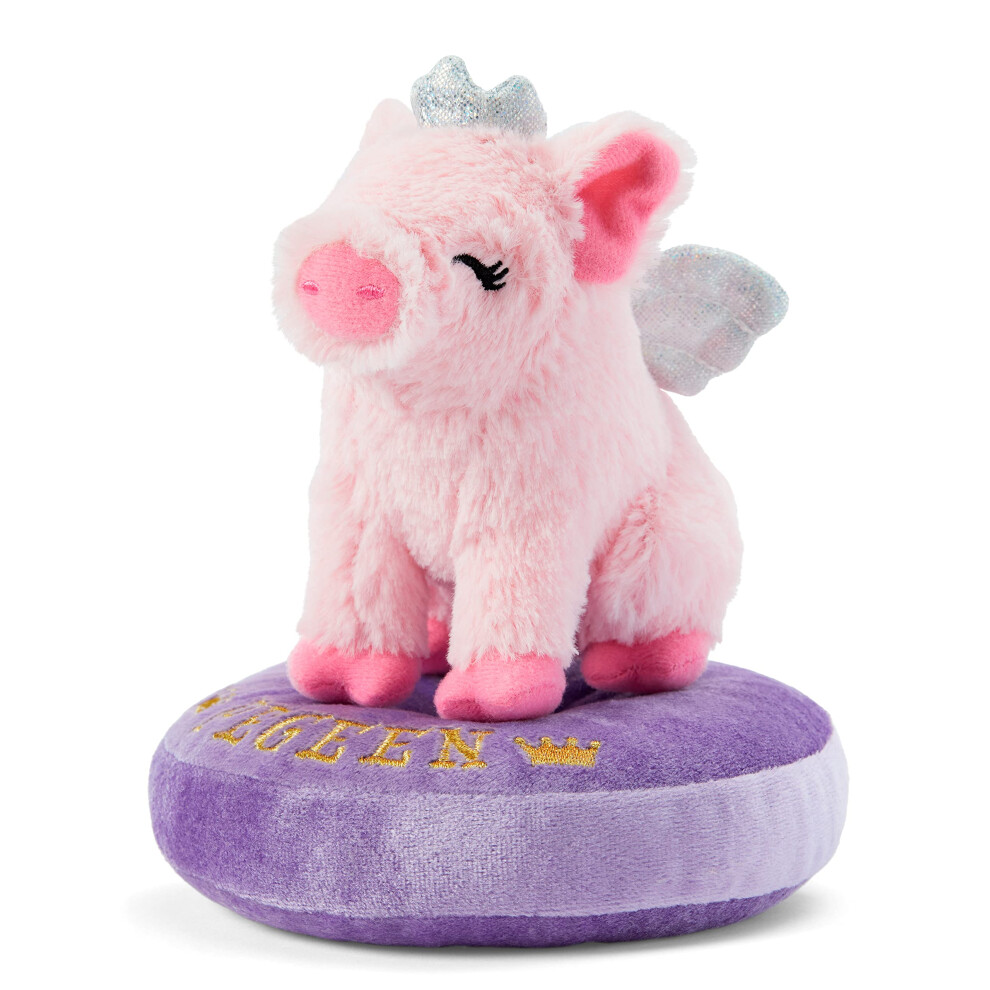 American Girl Welliewishers 14.5-Inch Doll Pegeen The Pig Pet With Wings And Crown Plus Pillow Bed For Ages 4+