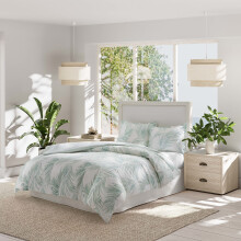 Tommy Bahama- Juego de funda nσrdica tamaρo queen, juego de cama reversible de algodσn con fundas a juego, elementos esenciales de ropa de cama i