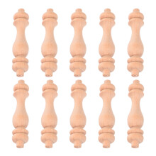 10 holz-römische säule aus hartholz für geländerprojekte