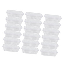 50 stk transparente to-go-boxen 650 ml mit deckel für salat