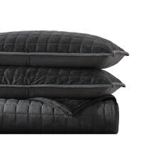 Vera Wang – Zestaw kołder King Super miękki komplet pościeli z pasującymi podszewkami Modern Room Essentials (Diamentowy Czarny Król)