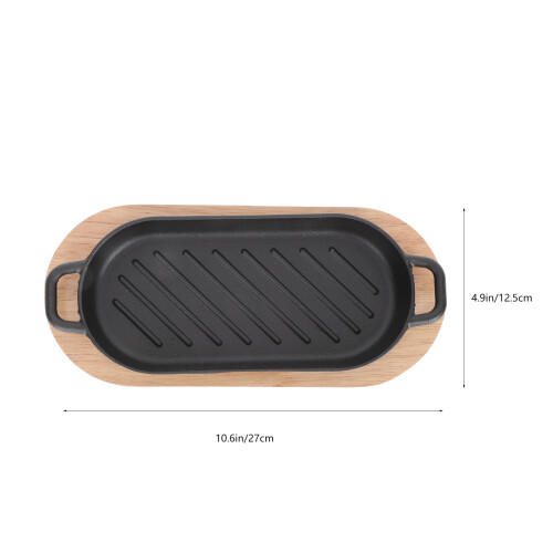 steak plate teppanyaki grill eel fish serving set 1